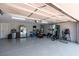 Spacious garage equipped with workout equipment, offering ample space for fitness at 2101 Diamond Bar Dr, Las Vegas, NV 89117