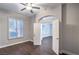 Neutral bedroom with hardwood floors, natural light and ceiling fan at 2158 High Mesa Dr, Henderson, NV 89012