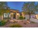Charming home with desert landscaping, mature trees, and a welcoming front entrance at 2158 High Mesa Dr, Henderson, NV 89012