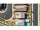 An aerial shot looking down on many two story homes in a well maintained neighborhood at 2628 Ferrara St, Henderson, NV 89044