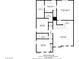 Floor plan of the second floor with four bedrooms, three bathrooms, and a sitting area at 2628 Ferrara St, Henderson, NV 89044