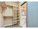 Walk-in closet showing shelving and views of the bathroom at 2668 Ivoryhill St, Las Vegas, NV 89135