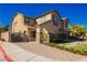 Inviting two-story home with desert landscaping and a gated courtyard entry at 29 Blue Valley Dr, Henderson, NV 89002