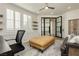 Well-lit office space with built-in storage and modern decor elements at 29 Blue Valley Dr, Henderson, NV 89002