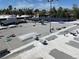 A rooftop view featuring installed solar panels, skylights, and ventilation with an antenna at 3310 Heritage Pl, Las Vegas, NV 89121