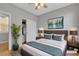 Comfortable bedroom featuring a bed, wardrobe, and neutral walls creating a peaceful retreat at 4227 Pacifico Ln, Las Vegas, NV 89135