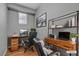 Well-lit home office with modern furniture and decor at 4227 Pacifico Ln, Las Vegas, NV 89135