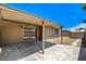 View of the home's covered patio area, showcasing convenient access to the backyard at 4533 Diamond Head Dr, Las Vegas, NV 89110