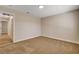 Neutral bedroom with carpet flooring, base trim, and ample space at 4533 Diamond Head Dr, Las Vegas, NV 89110
