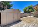 Backyard shed offering convenient storage at 4533 Diamond Head Dr, Las Vegas, NV 89110