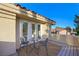 Cozy outdoor patio with seating, perfect for enjoying the fresh air at 5125 Turnberry Ln, Las Vegas, NV 89113