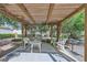 Common area with shade cover, table, chairs and barbeque grill at 5400 Tassara Way # 106, Las Vegas, NV 89108
