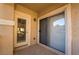 Patio with doors to the building's interior at 5855 Valley Dr # 2161, North Las Vegas, NV 89031