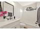 Beautiful bathroom with single sink vanity, modern fixtures, and tiled shower-tub combo at 6388 Canyon Dawn Ave, Las Vegas, NV 89108