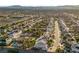 Gorgeous aerial view of a luxury neighborhood, highlighting the community's layout and landscaping at 6999 Stone Meadows Ave, Las Vegas, NV 89142