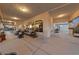 Large covered patio with comfortable seating, providing a perfect outdoor space for relaxing and entertaining at 6999 Stone Meadows Ave, Las Vegas, NV 89142