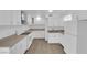 Bright, updated kitchen with white cabinets, modern appliances, and wood-look flooring at 721 Carpenter Dr, Las Vegas, NV 89107
