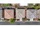 Aerial view of the house with the house's property lines highlighted in red at 7931 Mineral Peak St, Las Vegas, NV 89166