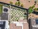 Stunning aerial view of backyard featuring a patio, trampoline, and landscaped surroundings at 812 Stannard Ct, Henderson, NV 89052