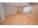 Open-concept living area featuring hardwood floors, recessed lighting and plantation shutters at 9408 Amber Valley Ln, Las Vegas, NV 89134