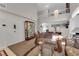 Elegant living room with a chandelier, staircase, and comfortable seating arrangement at , North Las Vegas, NV 89031