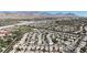 This is an aerial view of the neighborhood with tidy landscaping, close to schools and parks at 10791 Silver Lace Ln, Las Vegas, NV 89135