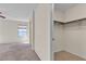 Walk-in closet providing ample storage space with built-in shelving at 10791 Silver Lace Ln, Las Vegas, NV 89135
