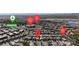 This community map shows nearby amenities such as Garden Park, a church, and the highway at 10791 Silver Lace Ln, Las Vegas, NV 89135