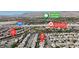 This is a community map showcasing the location and nearby amenities such as schools and golf course at 10791 Silver Lace Ln, Las Vegas, NV 89135