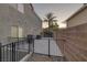 Small yard area with black metal fencing at 11158 Antonine Wall Ct, Las Vegas, NV 89141