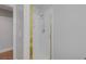 This bathroom has a simple shower with glass door and brushed gold trim at 11158 Antonine Wall Ct, Las Vegas, NV 89141