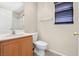 This bathroom offers a modern vanity, toilet, and shower with tub at 11934 Wild Chamomile St, Las Vegas, NV 89183