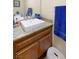 Bathroom features a white vessel sink and granite countertops at 1312 Rawhide St, Las Vegas, NV 89119