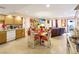 View of kitchen, dining and living area in open floor plan at 1312 Rawhide St, Las Vegas, NV 89119