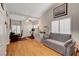 Large bedroom with hardwood floors, vaulted ceiling, and ample closet space at 1432 Castle Crest Dr, Las Vegas, NV 89117