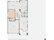First floor plan featuring open living area, kitchen with island, Gathering room, and garage access at 232 Delighted Ave, North Las Vegas, NV 89031