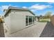 Backyard featuring gravel yard, outdoor living space and partial view of property at 3005 Merlesco Ave, Henderson, NV 89044