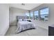 Comfortable bedroom with large windows and neutral tones at 3005 Merlesco Ave, Henderson, NV 89044