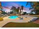 Gorgeous pool with a Baja shelf and lush landscaping for ultimate relaxation and enjoyment at 3396 Montessouri St, Las Vegas, NV 89117