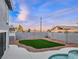 Inviting backyard with a modern garden, enhancing the outdoor living space at 3531 W Arby Ave, Las Vegas, NV 89118