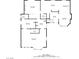 Detailed floor plan showcasing layout of kitchen, dining area, living room and Gathering room at 3531 W Arby Ave, Las Vegas, NV 89118