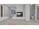 Bathroom featuring a fireplace and a glass enclosed shower at 3604 N Campbell Rd, Las Vegas, NV 89129