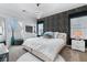 Serene bedroom featuring modern lighting, a comfortable bed, and stylish decorative accents at 3729 Canis Minor Ln # 10206, Henderson, NV 89052