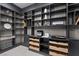 Spacious storage with ample shelving, drawers, and sleek gray cabinetry at 38 Skybird Ct, Las Vegas, NV 89135