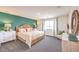 Bedroom with a large bed, decorative pillows, and modern furnishings at 505 Red Lovebird Ave # Lot 1229, Henderson, NV 89011