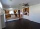 This living room features wood floors and an open floor plan at 6604 Octave Ave, Las Vegas, NV 89139
