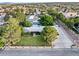Beautiful property featuring a sprawling lawn, mature trees, a sparkling pool, and parking, all set against a mountain backdrop at 7545 Constantinople Ave, Las Vegas, NV 89129