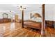 Bright main bedroom features hardwood floors, ensuite bath and lots of room at 7545 Constantinople Ave, Las Vegas, NV 89129