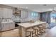 Contemporary kitchen with a large island, stainless steel appliances, and open layout for easy entertaining at 7572 Mount Spokane Ct, Las Vegas, NV 89113