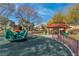 Spring rider and covered picnic tables in a community playground, perfect for Gathering outings and fun at 7632 Calico Fields St, Las Vegas, NV 89149